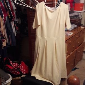 NWT Beautiful Lined Full Skirt Cream Dress sz 20